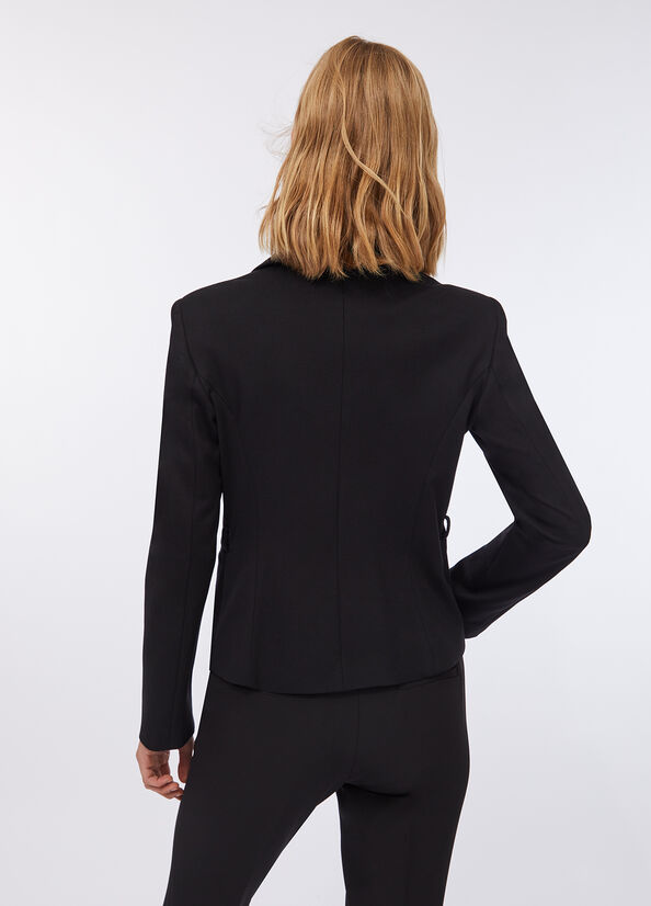 Giacca con cintura logata