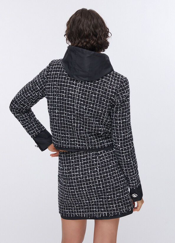 Giacca boxy in bouclé