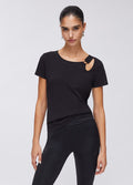 T-shirt con cut-out